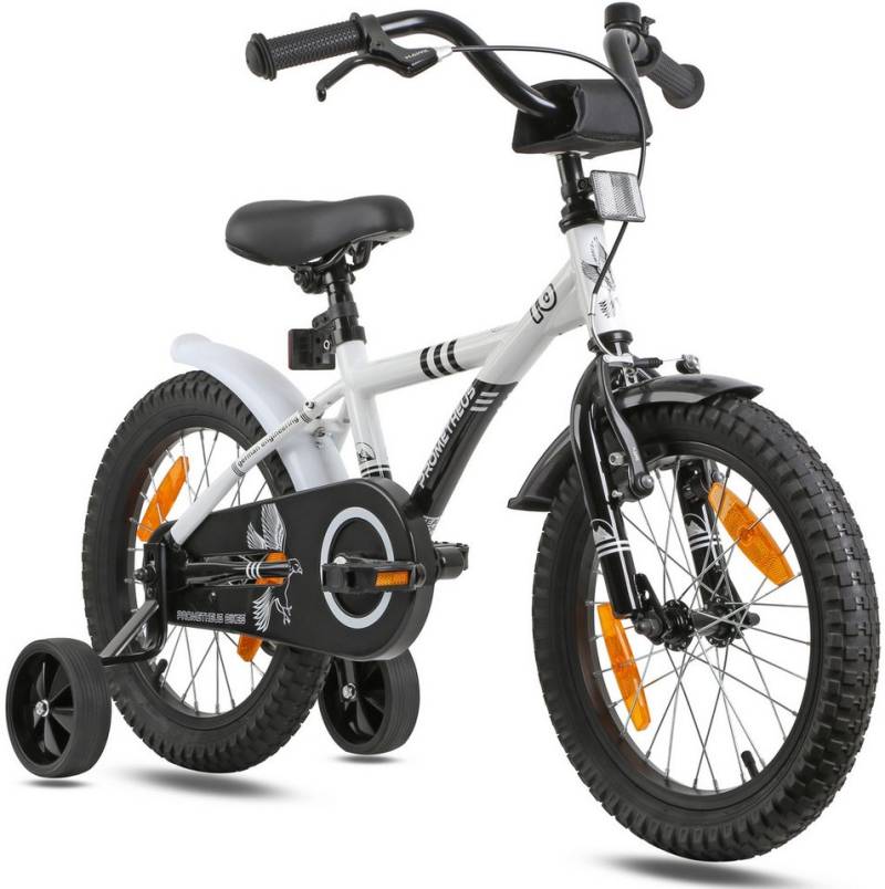 PROMETHEUS BICYCLES Kinderfahrrad HAWK 16 Zoll ab 5 Jahre, 1 Gang, Junge Mädchen Fahrrad Kinder mit Rücktrittbremse Stützräder PROMETHEUS BICYCLES Kinderfahrrad HAWK 16 Zoll ab 5 Jahre, 1 Gang, Junge Mädchen Fahrrad Kinder mit Rücktrittbremse Stützräder von PROMETHEUS BICYCLES