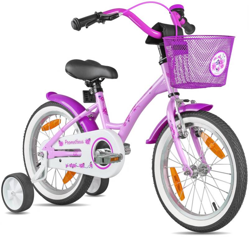 PROMETHEUS BICYCLES Kinderfahrrad HAWK 16 Zoll ab 5 Jahre, 1 Gang, Junge Mädchen Fahrrad Kinder mit Rücktrittbremse Stützräder PROMETHEUS BICYCLES Kinderfahrrad HAWK 16 Zoll ab 5 Jahre, 1 Gang, Junge Mädchen Fahrrad Kinder mit Rücktrittbremse Stützräder von PROMETHEUS BICYCLES