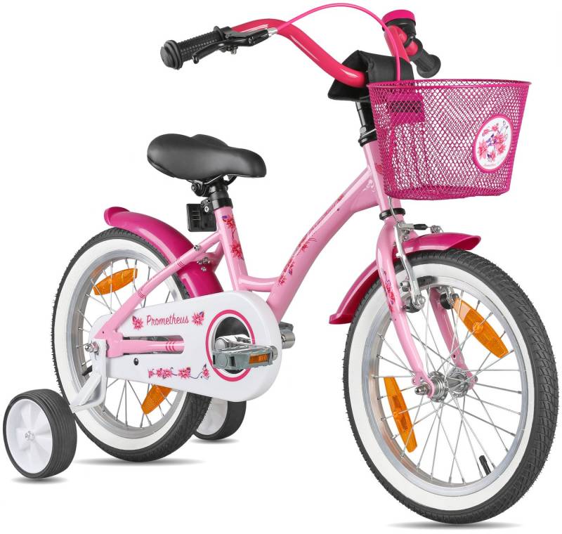 PROMETHEUS BICYCLES Kinderfahrrad HAWK 16 Zoll ab 5 Jahre, 1 Gang, Junge Mädchen Fahrrad Kinder mit Rücktrittbremse Stützräder PROMETHEUS BICYCLES Kinderfahrrad HAWK 16 Zoll ab 5 Jahre, 1 Gang, Junge Mädchen Fahrrad Kinder mit Rücktrittbremse Stützräder von PROMETHEUS BICYCLES