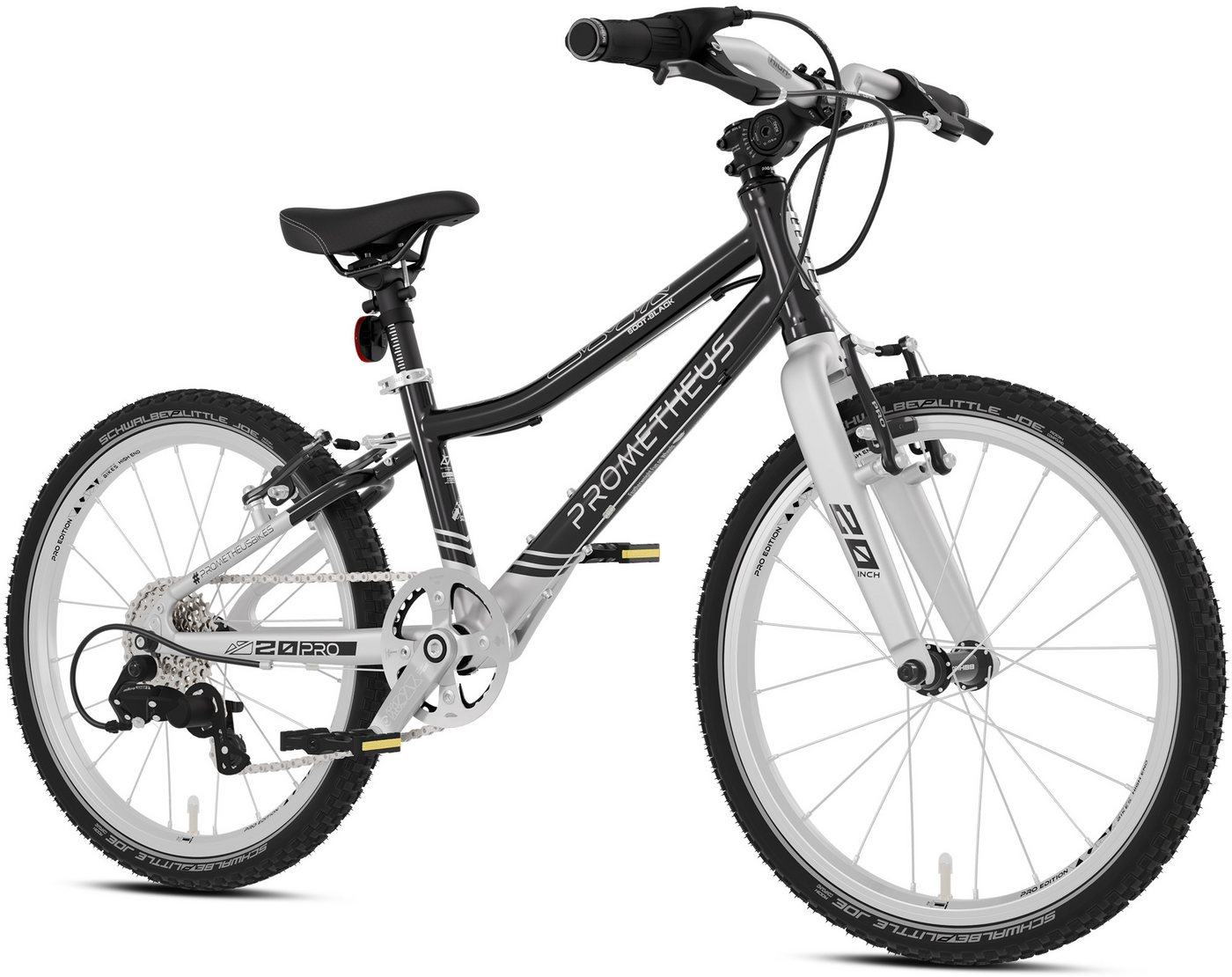 PROMETHEUS BICYCLES Kinderfahrrad PRO 20 Zoll, 7 Gang microSHIFT microSHIFT Schaltwerk, Kettenschaltung, Nur 7,7 kg – AA-6061 Alurahmen, V-Brakes, SCHWALBE Reifen PROMETHEUS BICYCLES Kinderfahrrad PRO 20 Zoll, 7 Gang microSHIFT microSHIFT Schaltwerk, Kettenschaltung, Nur 7,7 kg – AA-6061 Alurahmen, V-Brakes, SCHWALBE Reifen von PROMETHEUS BICYCLES