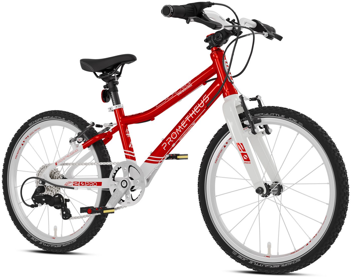 PROMETHEUS BICYCLES Kinderfahrrad PRO 20 Zoll, 7 Gang microSHIFT microSHIFT Schaltwerk, Kettenschaltung, Nur 7,7 kg – AA-6061 Alurahmen, V-Brakes, SCHWALBE Reifen PROMETHEUS BICYCLES Kinderfahrrad PRO 20 Zoll, 7 Gang microSHIFT microSHIFT Schaltwerk, Kettenschaltung, Nur 7,7 kg – AA-6061 Alurahmen, V-Brakes, SCHWALBE Reifen von PROMETHEUS BICYCLES