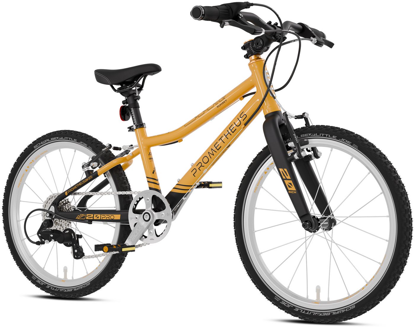 PROMETHEUS BICYCLES Kinderfahrrad PRO 20 Zoll, 7 Gang microSHIFT microSHIFT Schaltwerk, Kettenschaltung, Nur 7,7 kg – AA-6061 Alurahmen, V-Brakes, SCHWALBE Reifen PROMETHEUS BICYCLES Kinderfahrrad PRO 20 Zoll, 7 Gang microSHIFT microSHIFT Schaltwerk, Kettenschaltung, Nur 7,7 kg – AA-6061 Alurahmen, V-Brakes, SCHWALBE Reifen von PROMETHEUS BICYCLES