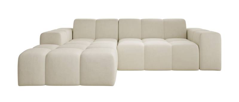 PROMETO Möbel Ecksofa Sofa ohne Schlaffuktion, Ecksofa L-Form Veloursstoff Fogo von PROMETO Möbel