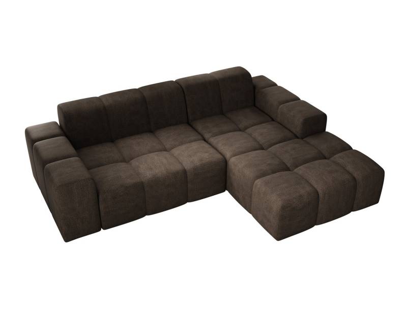 PROMETO Möbel Ecksofa Sofa ohne Schlaffuktion, Ecksofa L-Form Veloursstoff Fogo von PROMETO Möbel