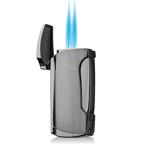 Torch Lighter Double Jet Flame Lighter (Black Nickel) von PROMISE
