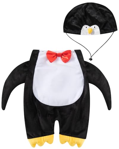Hunde-Pinguin-Kostüm, Halloween-Kapuzenpullover, Größe XL von PROMOTED TO BIG SISTER