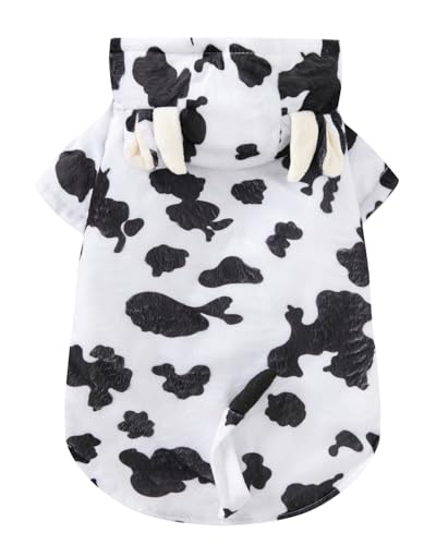 Hundekostüm, Kuh-Kostüm, Halloween-Kapuzenpullover, Größe XL von PROMOTED TO BIG SISTER