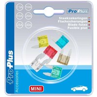 Flachsicherungen mini sortiert 6 stuck im blister von PROPLUS