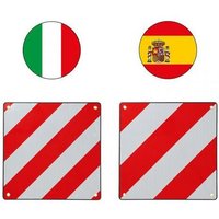 Proplus - Alu-Warntafel Wendetafel 50x50cm für Italien/Spanien 2 in 1 von PROPLUS