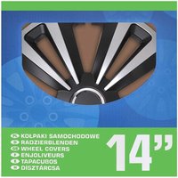 Radzierblenden set terra silberschwarz 14 zoll 4 teilig im display von PROPLUS
