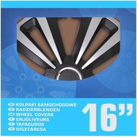 Radzierblenden set terra silberschwarz 16 zoll 4 teilig im display von PROPLUS