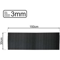Rutschfeste matte schwarz 150x30cm 3mm von PROPLUS