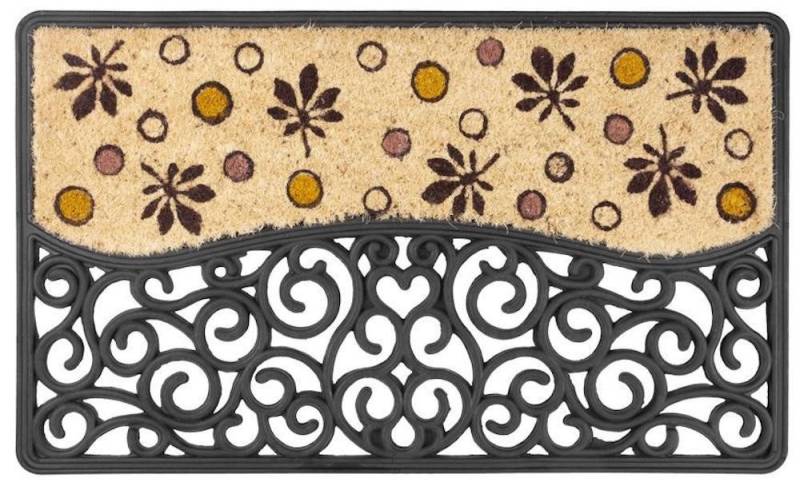 PROREGAL® Fußmatte Fußmatte, Schmutzfangmatte RCP29, 45x75cm, Blumen von PROREGAL®