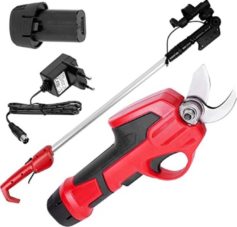 PROREGAL® Akku-Astschere EDWARD elektrische Astschere mit 180cm Teleskopgriff & Ersatzklinge von PROREGAL®