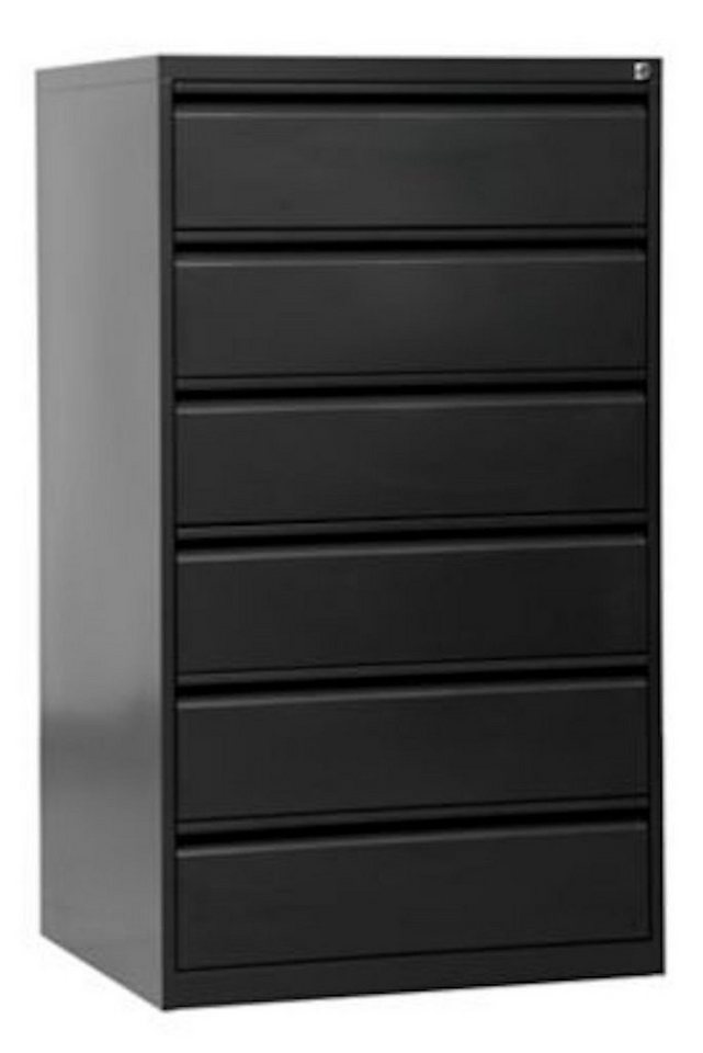 PROREGAL® Aktenschrank Karteischrank Mare, 6 Schubladen, HxBxT 132x76x62cm, Anthrazit von PROREGAL®