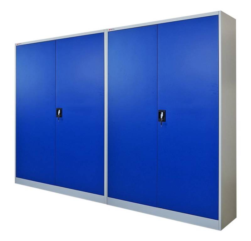 PROREGAL® Aktenschrank Mega Deal Flügeltürenschrank ELEPHANT (2-St) von PROREGAL®