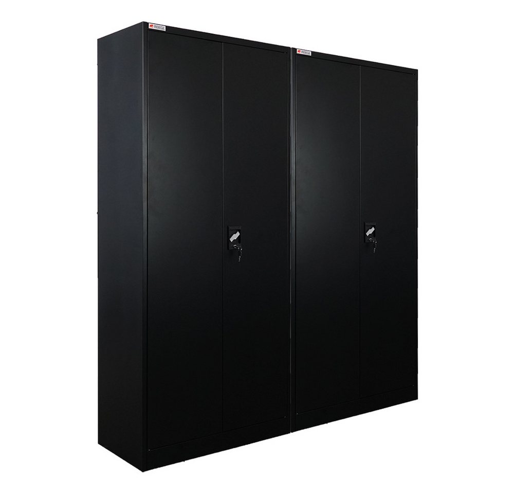 PROREGAL® Aktenschrank Mega Deal Flügeltürenschrank ELEPHANT (2-St) von PROREGAL®