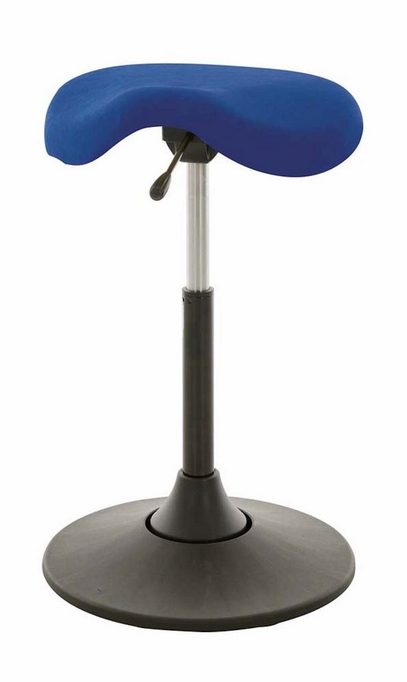 PROREGAL® Arbeitshocker Multibeweglicher Drehhocker Atlanta, Sitzh. 51-70cm, Ø40cm, tdw 110kg von PROREGAL®