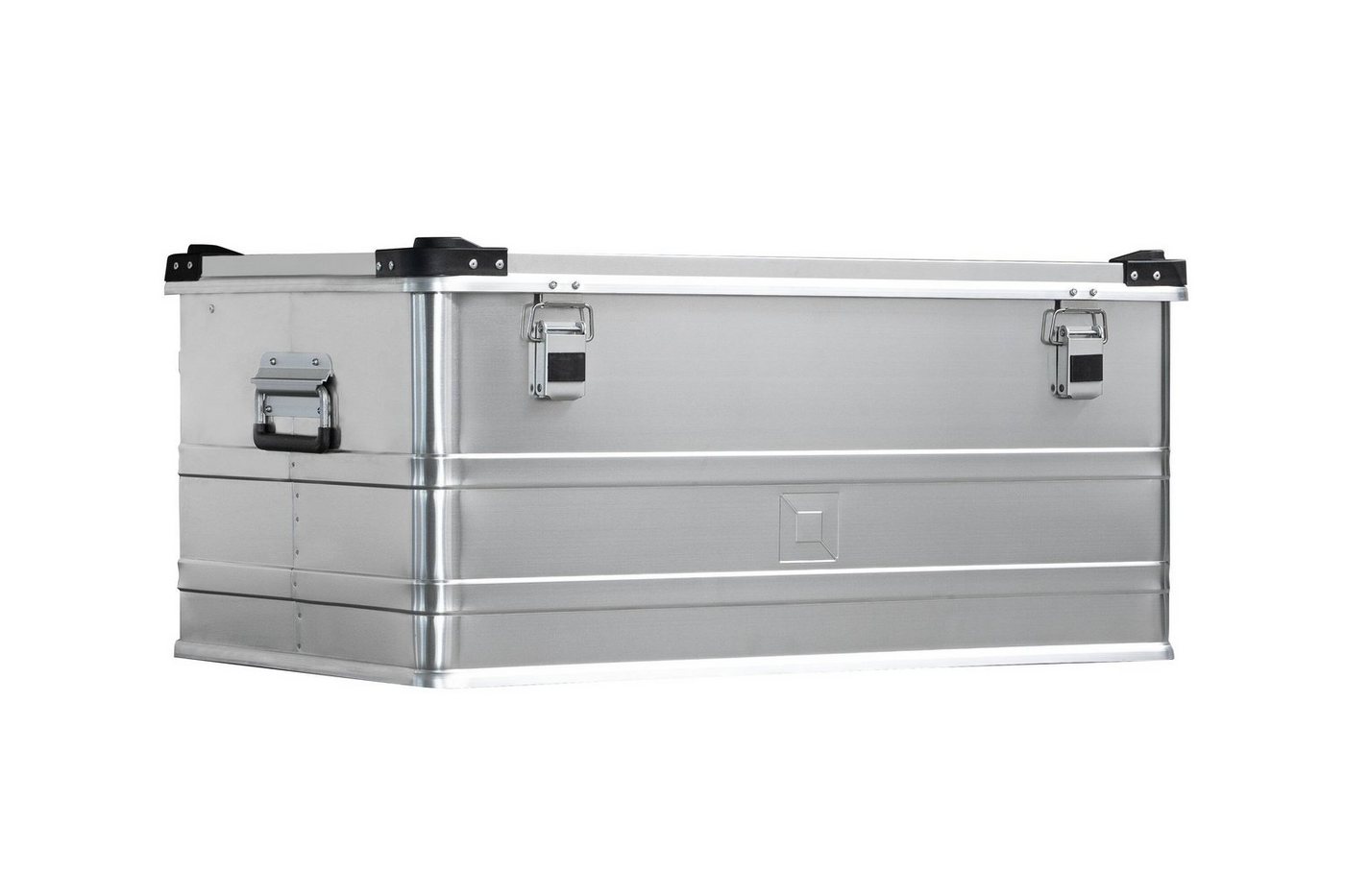 PROREGAL® Aufbewahrungsbox Stapelbare Aluminium Transportkiste mit seitlichen Tragegriffen von PROREGAL®