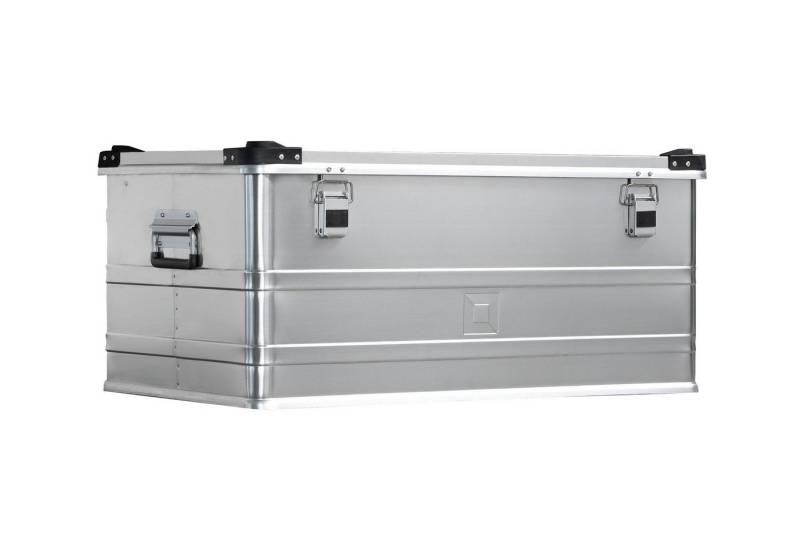 PROREGAL® Aufbewahrungsbox Stapelbare Aluminium Transportkiste mit seitlichen Tragegriffen von PROREGAL®