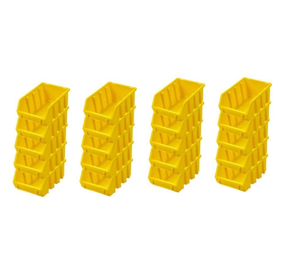 PROREGAL® Aufbewahrungsbox SuperSparSet Sichtlagerbox, Verschiedene Größen/Farben/Mengen (20 St) von PROREGAL®