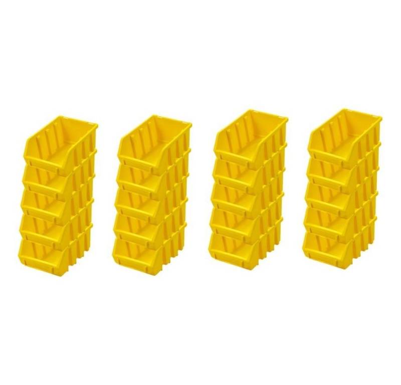 PROREGAL® Aufbewahrungsbox SuperSparSet Sichtlagerbox, Verschiedene Größen/Farben/Mengen (20 St) von PROREGAL®