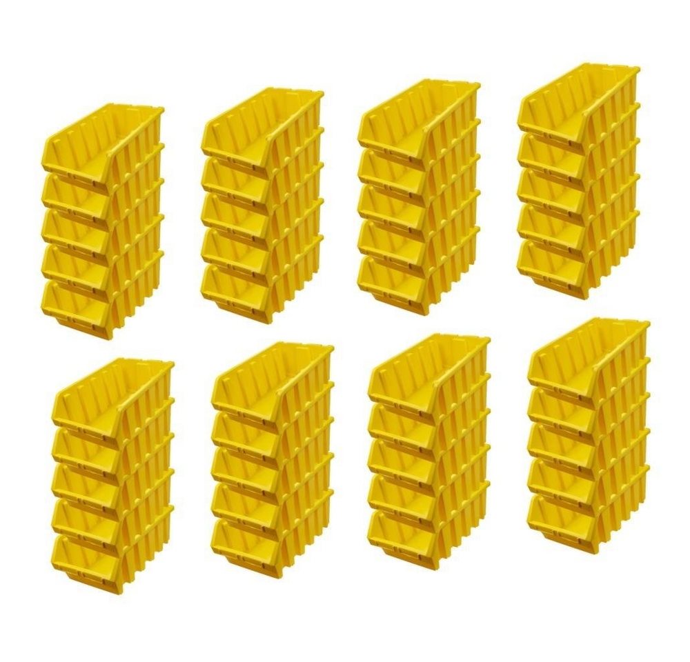 PROREGAL® Aufbewahrungsbox SuperSparSet Sichtlagerbox, Verschiedene Größen/Farben/Mengen (40 St) von PROREGAL®