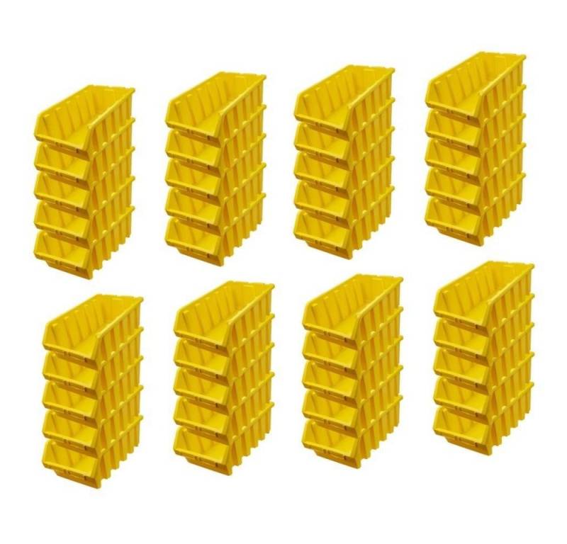 PROREGAL® Aufbewahrungsbox SuperSparSet Sichtlagerbox, Verschiedene Größen/Farben/Mengen (40 St) von PROREGAL®