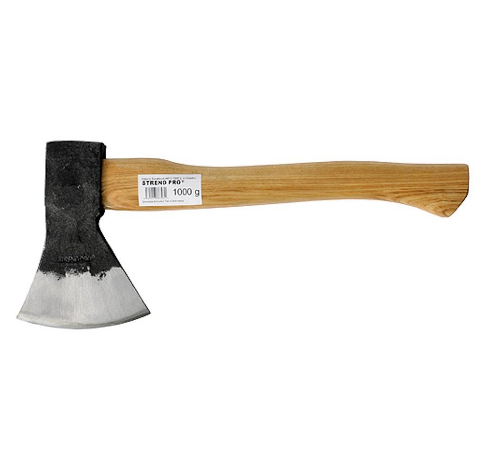 PROREGAL® Axt Fällaxt 1000g Sandblaster, mit einem Holzgriff 400mm von PROREGAL®