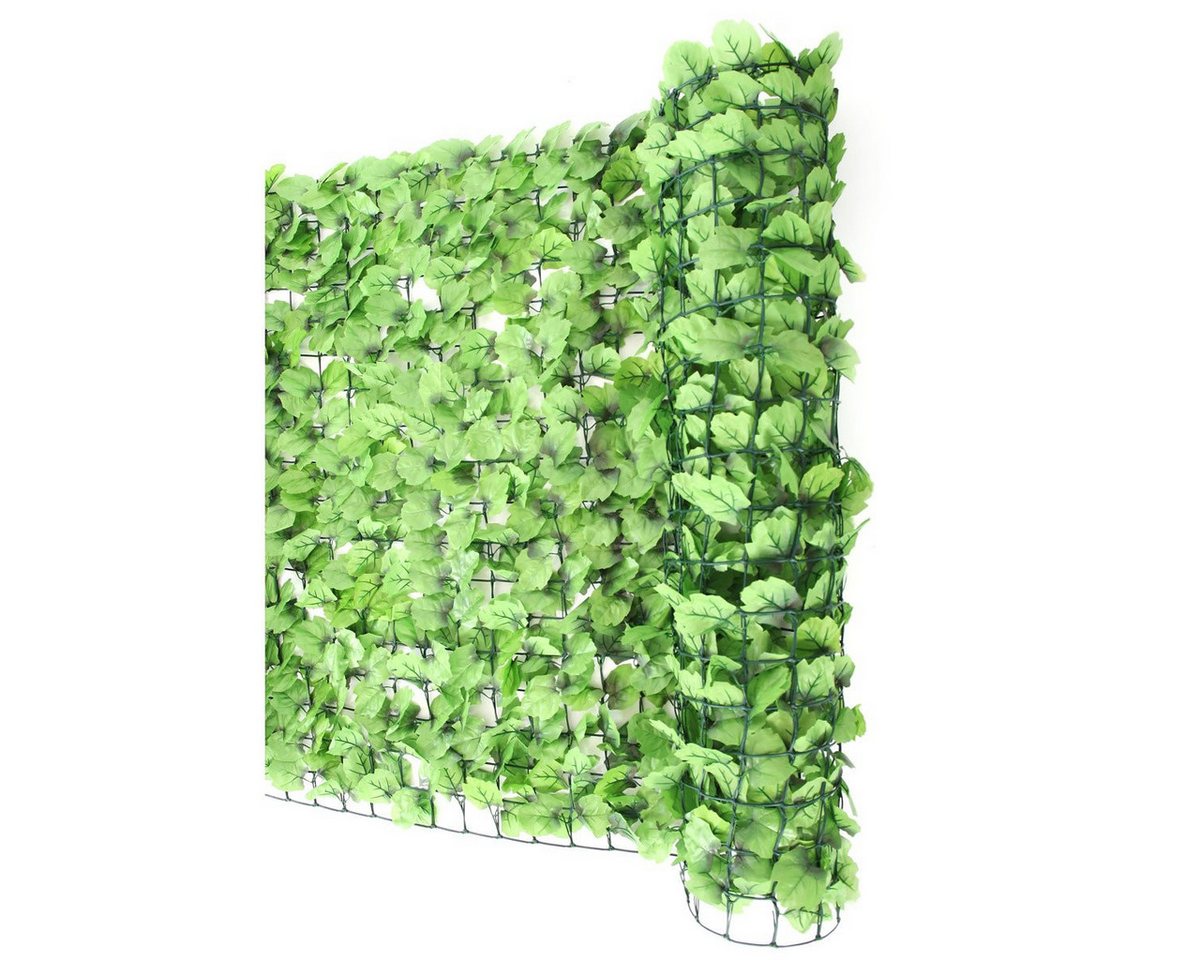 PROREGAL® Balkonsichtschutz Balkonsichtschutz 100x300x1cm Windschutz Verkleidung Blatt hell von PROREGAL®