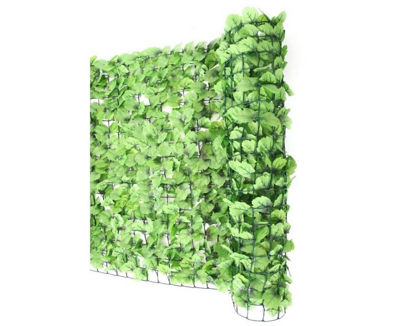 PROREGAL® Balkonsichtschutz Balkonsichtschutz 100x300x1cm Windschutz Verkleidung Blatt hell von PROREGAL®