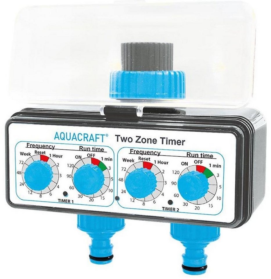 PROREGAL® Bewässerungssystem Wassertimer Aquacraft® 290160, 3/4 , zweizone, 2xaa" von PROREGAL®