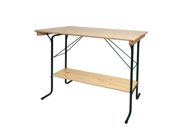 PROREGAL® Bierzeltgarnitur Bierzelttisch mit Ablage & klappbar, HxBxT 110-x125x70cm von PROREGAL®
