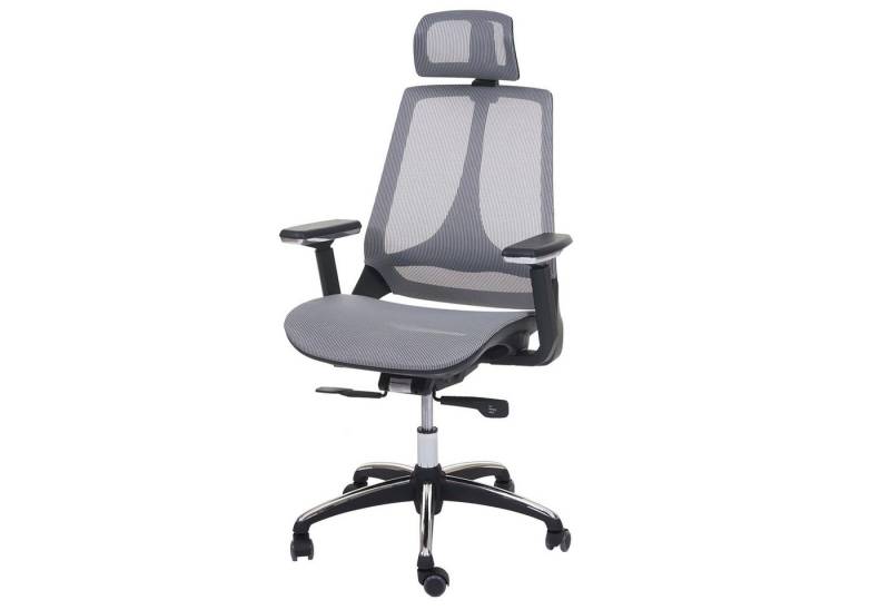 PROREGAL® Bürostuhl Bürostuhl 120x65x60cm Sliding-Funktion Stoff/Textil Grau/Grau von PROREGAL®