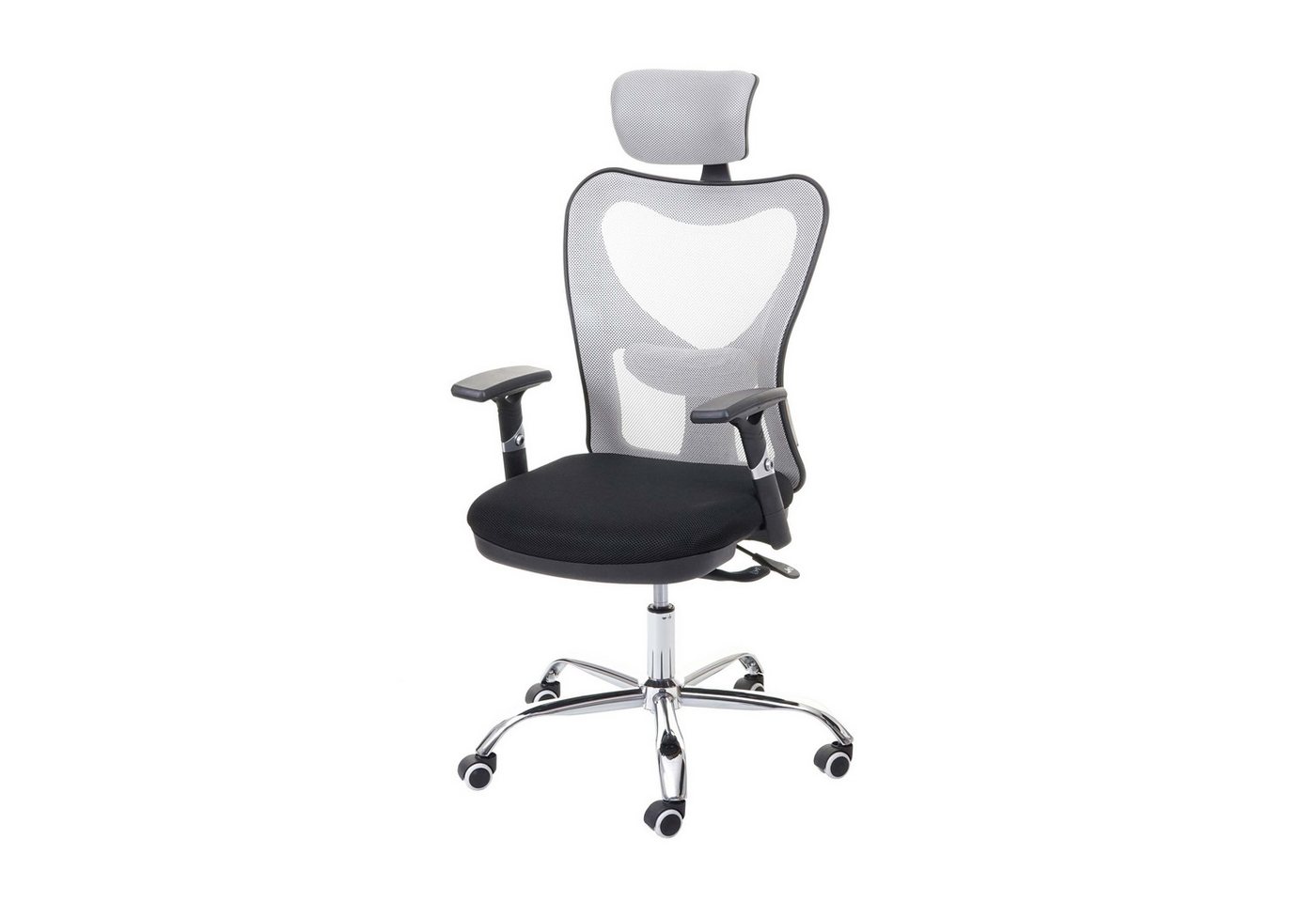 PROREGAL® Bürostuhl Bürostuhl 130x71x84cm Sliding-Funktion 150kg Stoff/Textil Schwarz/Grau von PROREGAL®