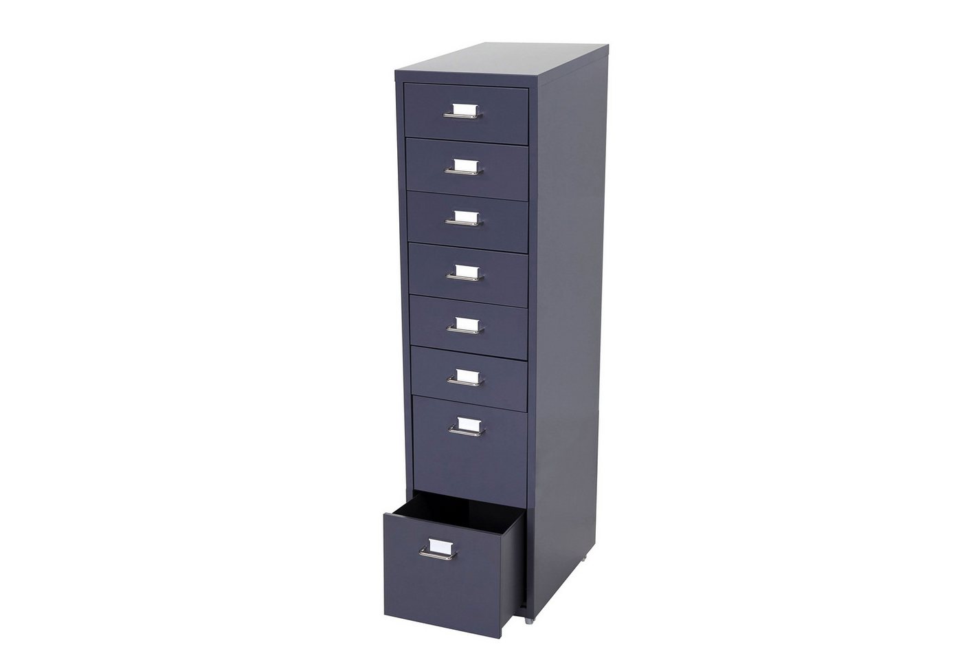 PROREGAL® Container Rollcontainer Housten 110x28x41cm 8 Schubladen Dunkelgrau Stahlschrank von PROREGAL®