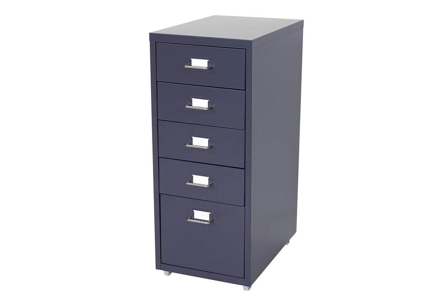 PROREGAL® Container Rollcontainer Housten 69x28x41cm 5 Schubladen Dunkelgrau Stahlschrank von PROREGAL®