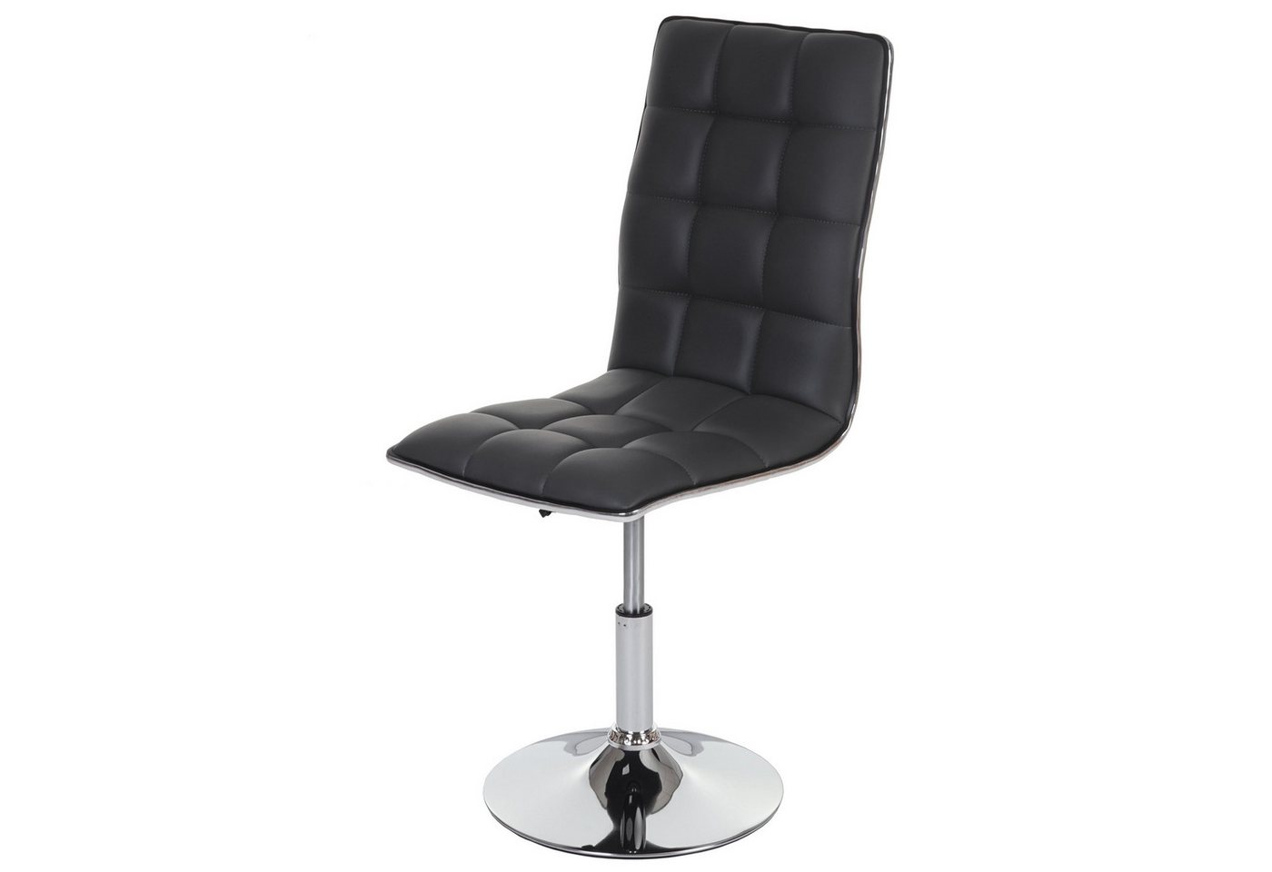 PROREGAL® Esszimmerstuhl 2x Esszimmerstuhl HxBxT 103x43x54cm Sitzhöhe 41cm Kunstleder Grau von PROREGAL®