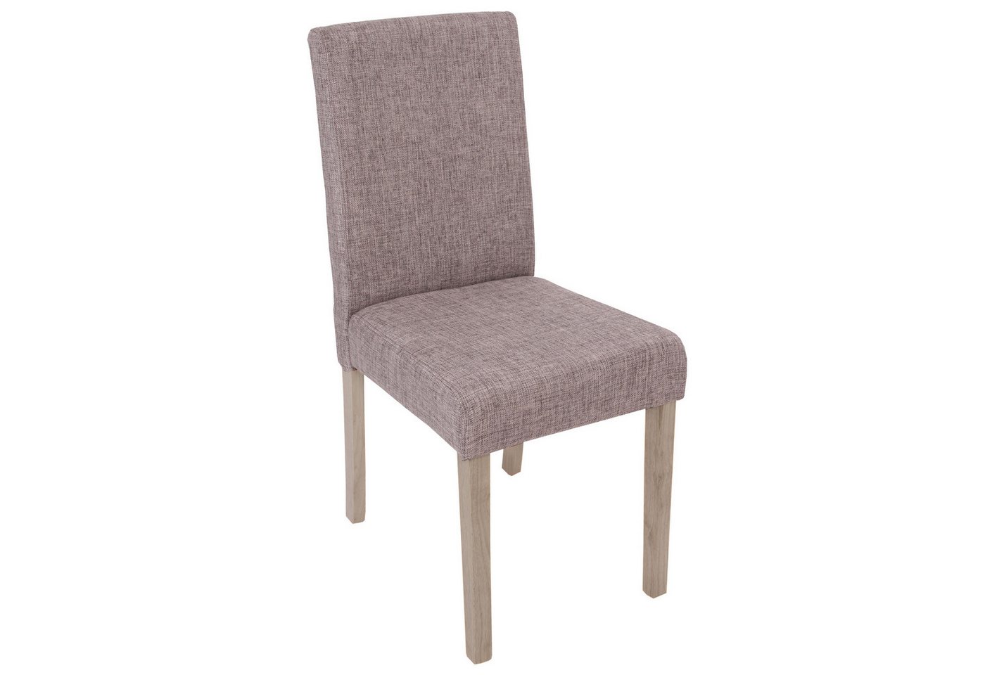 PROREGAL® Esszimmerstuhl 4x Esszimmerstuhl HxBxT 90x43x56cm Stuhl Küchenstuhl Textil Grau von PROREGAL®