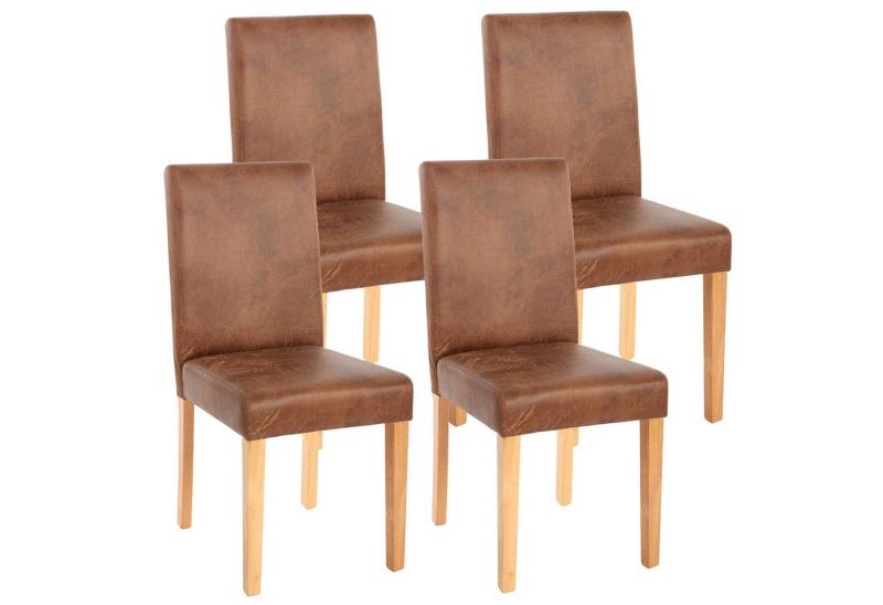 PROREGAL® Esszimmerstuhl 4x Esszimmerstuhl Stuhl HxBxT 90x43x56cm Textil Wildlederimitat von PROREGAL®