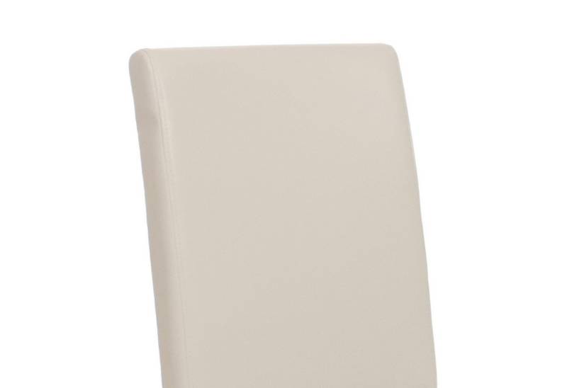 PROREGAL® Esszimmerstuhl 4x Esszimmerstuhl Stuhl Küchenstuhl HxBxT 90x43x56cm Kunstleder Weiß von PROREGAL®
