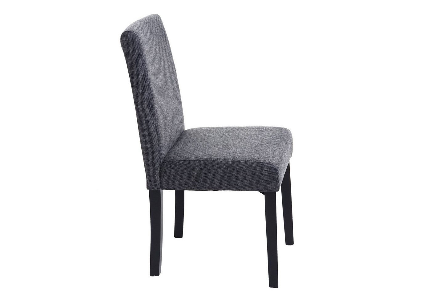 PROREGAL® Esszimmerstuhl 6x Esszimmerstuhl Küchenstuhl 90x43x48cm Textil Anthrazitgrau von PROREGAL®