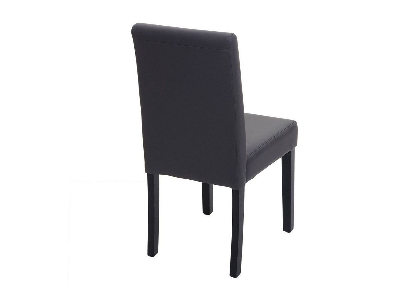 PROREGAL® Esszimmerstuhl 6x Esszimmerstuhl Küchenstuhl 90x43x56cm Kunstleder Grau matt von PROREGAL®