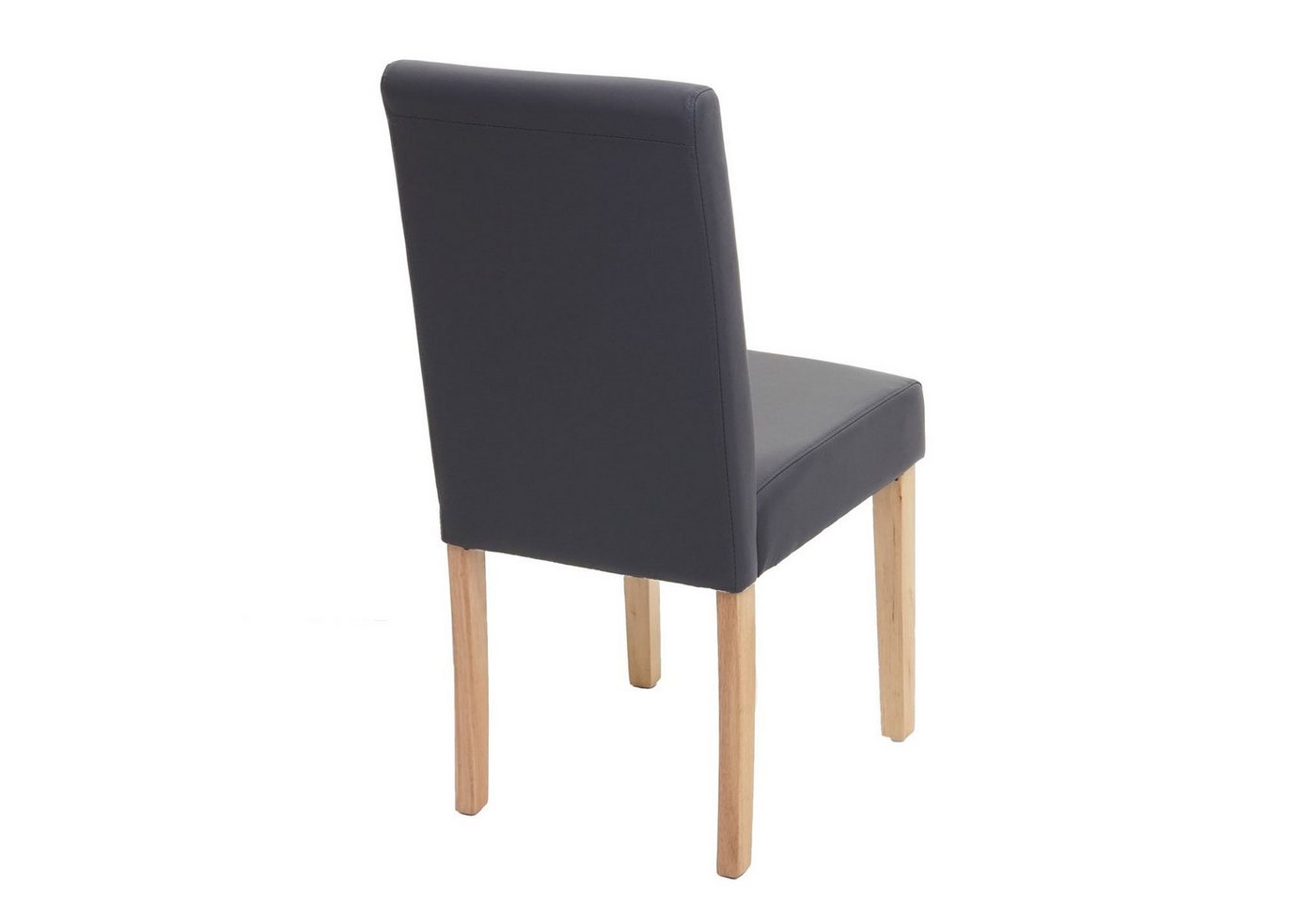 PROREGAL® Esszimmerstuhl 6x Esszimmerstuhl Küchenstuhl 90x43x56cm Kunstleder Grau matt von PROREGAL®