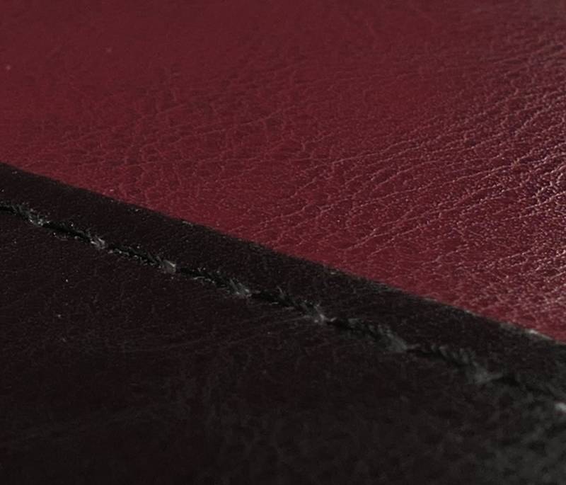 PROREGAL® Esszimmerstuhl 6x Esszimmerstuhl Stuhl Küchenstuhl 90x43x56cm Kunstleder Schwarz-Rot von PROREGAL®