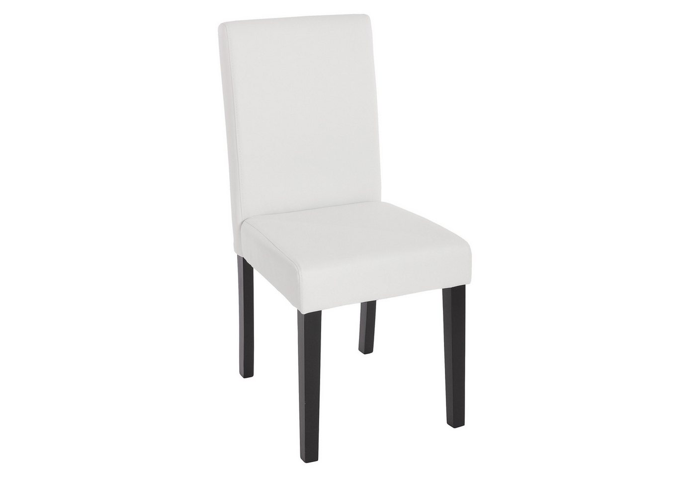 PROREGAL® Esszimmerstuhl 6x Esszimmerstuhl Stuhl Küchenstuhl 90x43x56cm Kunstleder Weiß matt von PROREGAL®