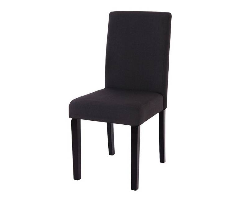 PROREGAL® Esszimmerstuhl 6x Esszimmerstuhl Stuhl Küchenstuhl HxBxT 90x43x48cm Textil Schwarz von PROREGAL®