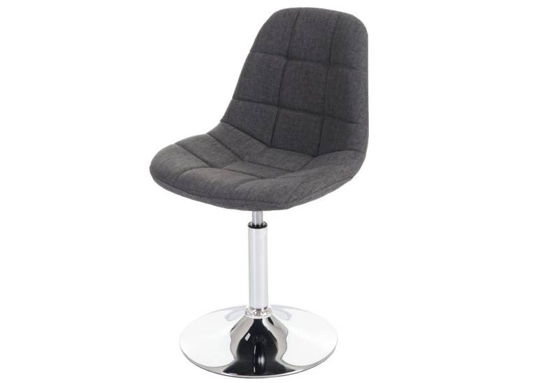 PROREGAL® Esszimmerstuhl Esszimmerstuhl 84x47x50cm Sitzhöhe 46cm Stoff Hellgrau Stuhl von PROREGAL®
