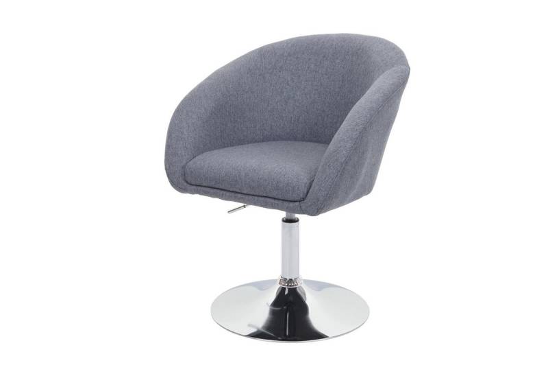 PROREGAL® Esszimmerstuhl Esszimmerstuhl 90x59x60cm drehbar höhenverstellbar Stoff Dunkelgrau von PROREGAL®