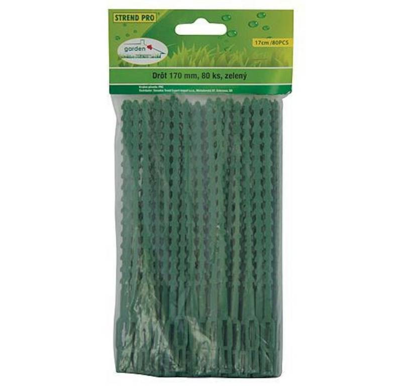 PROREGAL® Gartenpflege-Set Bindedraht PVC, Pflanzenclip, Pflanzenklammern, 170mm, 80 Stück von PROREGAL®